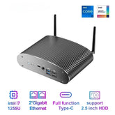 GTBOX  Intel 1235U i7 1255U TK12F Fanless Mini PC Gaming Desktop Computer 3x4K@60GHZ  Support NVME SSD